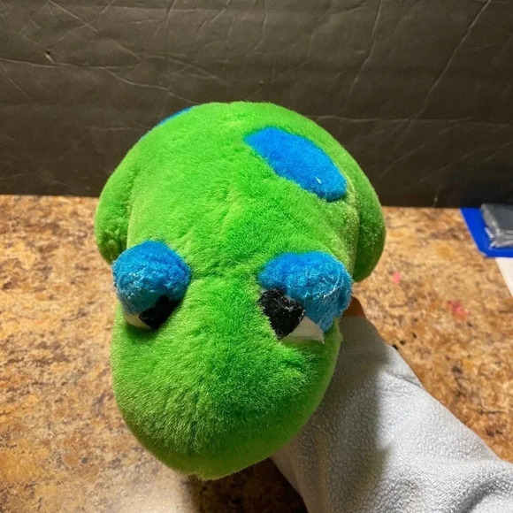 Vintage 1998 Little Coddler Green Frog Plush - Picture 4 of 5